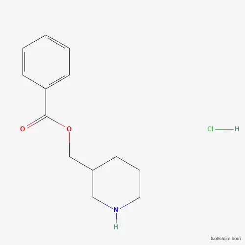 Molecular Structure of 1219972-66-3 (3-Piperidinylmethyl benzoate hydrochloride)