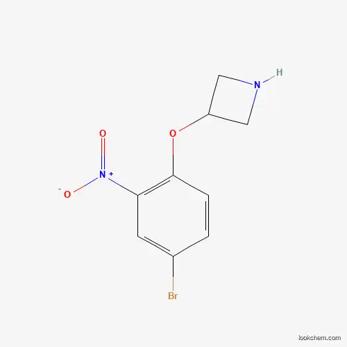 Molecular Structure of 1220027-84-8 (3-(4-Bromo-2-nitrophenoxy)azetidine)
