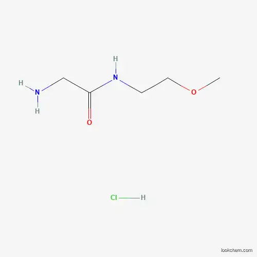 Molecular Structure of 1220037-70-6 (2-Amino-N-(2-methoxyethyl)acetamide hydrochloride)