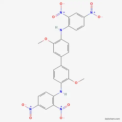 Molecular Structure of 12236-95-2 ([1,1'-Biphenyl]-4,4'-diamine, N,N'-bis(2,4-dinitrophenyl)-3,3'-dimethoxy-)