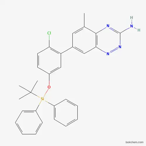 7-(5-((tert-Butyldiphenylsilyl)oxy)-2-chlorophenyl)-5-methylbenzo[e][1,2,4]triazin-3-amine