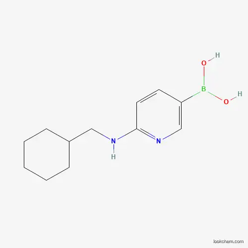 Molecular Structure of 1246743-82-7 ((6-((Cyclohexylmethyl)amino)pyridin-3-yl)boronic acid)