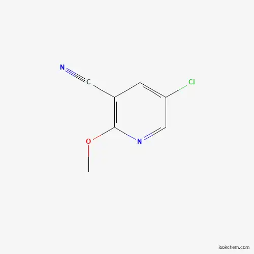 Molecular Structure of 1256812-94-8 (5-Chloro-2-methoxypyridine-3-carbonitrile)