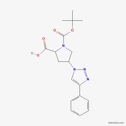 Best price/ 1-(tert-Butoxycarbonyl)-4-(4-phenyl-1h-1,2,3-triazol-1-yl)pyrrolidine-2-carboxylic acid  CAS NO.1258652-60-6