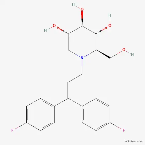 3,4,5-PIPERIDINETRIOL, 1-[3,3-BIS(4-FLUOROPHENYL)-2-PROPENYL]-2-(HYDROXYMETHYL)-, [2R-(2A,3B,4A,5B)]-