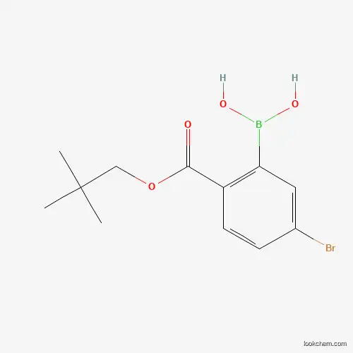 Molecular Structure of 1309980-79-7 (5-Bromo-2-(neopentyloxycarbonyl)phenylboronic acid)