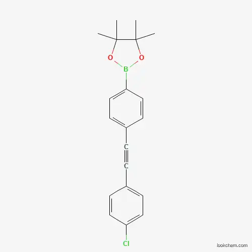 2-{4-[2-(4-Chlorophenyl)ethynyl]phenyl}-4,4,5,5-tetramethyl-1,3,2-dioxaborolane