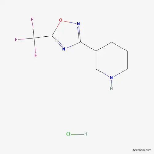 Molecular Structure of 1315610-08-2 (3-[5-(Trifluoromethyl)-1,2,4-oxadiazol-3-yl]piperidine hydrochloride)
