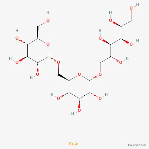iron(3+);(2S,3R,4R,5R)-6-[(2S,3R,4S,5S,6R)-3,4,5-trihydroxy-6-[[(2S,3R,4S,5S,6R)-3,4,5-trihydroxy-6-(hydroxymethyl)oxan-2-yl]oxymethyl]oxan-2-yl]oxyhexane-1,2,3,4,5-pentol
