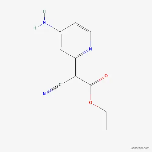 Molecular Structure of 1346809-40-2 (Ethyl 2-(4-aminopyridin-2-yl)-2-cyanoacetate)
