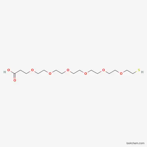 Molecular Structure of 1347750-77-9 (Thiol-PEG6-acid)
