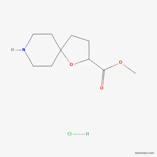 Molecular Structure of 1392804-61-3 (Methyl 1-oxa-8-azaspiro[4.5]decane-2-carboxylate hydrochloride)