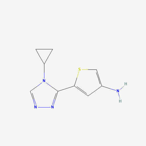 Molecular Structure of 1464091-63-1 (5-(4-Cyclopropyl-4H-1,2,4-triazol-3-YL)thiophen-3-amine)