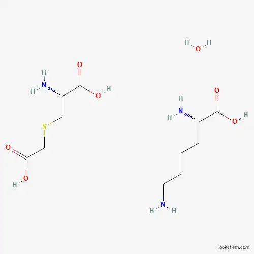 L-Lysine, compd. with S-(carboxymethyl)-L-cysteine (1:1), monohydrate (9CI)