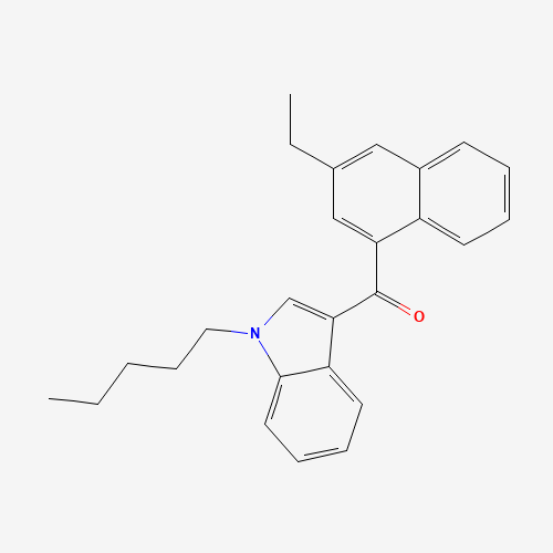 Molecular Structure of 1547339-60-5 ((3-Ethylnaphthalen-1-yl)(1-pentyl-1H-indol-3-yl)methanone)