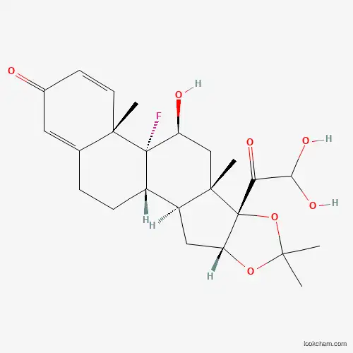 (11β,16α)-9-Fluoro-11,21,21-trihydroxy-16,17-[(1-Methylethylidene)bis(oxy)]
프레그나-1,4-디엔-3,20-디온