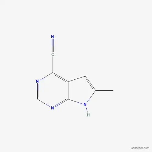 6-Methyl-7H-pyrrolo[2,3-d]pyrimidine-4-carbonitrile