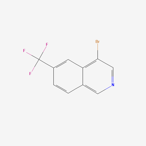 Molecular Structure of 1782509-09-4 (4-Bromo-6-(trifluoromethyl)isoquinoline)