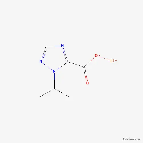 Molecular Structure of 1803607-32-0 (lithium(1+) ion 1-(propan-2-yl)-1H-1,2,4-triazole-5-carboxylate)