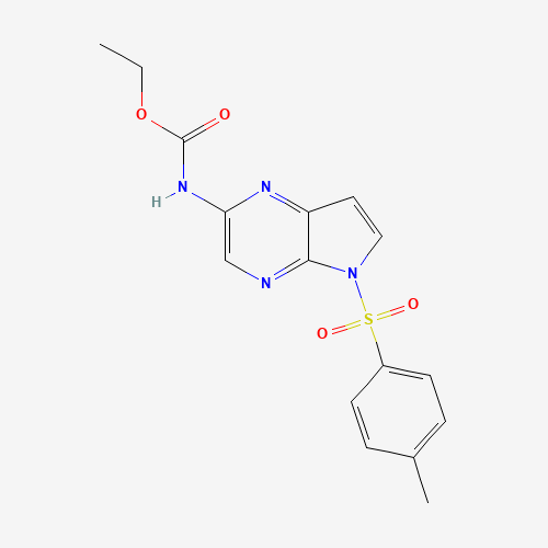 N-[5-[(4-Methylphenyl)sulfonyl]-5H-pyrrolo[2,3-b]pyrazin-2-yl]carbamic acid ethyl ester