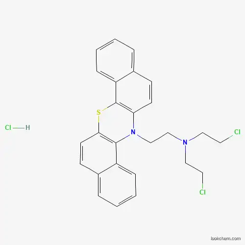 Molecular Structure of 2083-55-8 (N,N-bis(2-chloroethyl)-2-(2-thia-13-azapentacyclo[12.8.0.03,12.04,9.015,20]docosa-1(14),3(12),4,6,8,10,15,17,19,21-decaen-13-yl)ethanamine;hydrochloride)