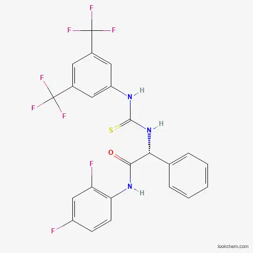 Molecular Structure of 2101517-69-3 ((R)-2-(3-(3,5-bis(trifluoromethyl)phenyl)thioureido)-N-(2,4-difluorophenyl)-2-phenylacetamide)