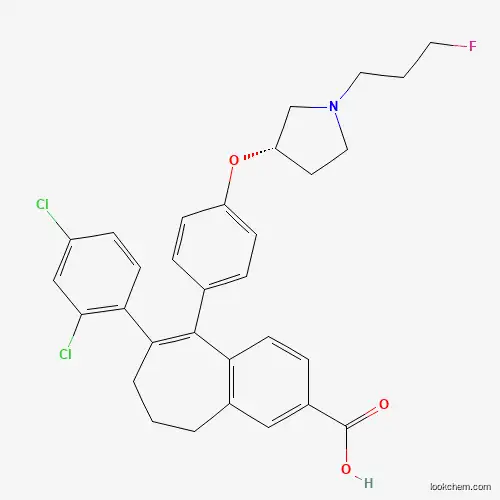 (S)-8-(2,4-Dichlorophenyl)-9-(4-((1-(3-fluoropropyl)pyrrolidin-3-yl)oxy)phenyl)-6,7-dihydro-5H-benzo[7]annulene-3-carboxylic acid