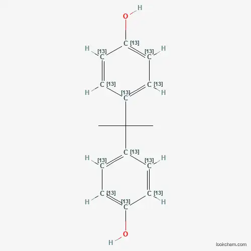 Molecular Structure of 263261-65-0 (Bisphenol A-13C12)