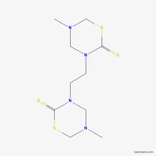 Molecular Structure of 27090-72-8 (2H-1,3,5-Thiadiazine-2-thione, 3,3'-(1,2-ethanediyl)bis[tetrahydro-5-methyl-)