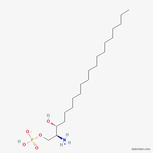 Molecular Structure of 436846-91-2 ((2S,3R)-2-Azaniumyl-3-hydroxyicosyl hydrogen phosphate)