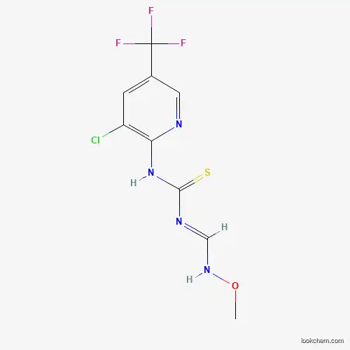 Molecular Structure of 477873-18-0 (N-[3-chloro-5-(trifluoromethyl)-2-pyridinyl]-N'-[(methoxyamino)methylene]thiourea)