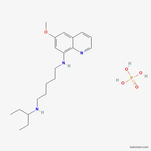 Molecular Structure of 5401-07-0 (Phosphoric acid--N~1~-(6-methoxyquinolin-8-yl)-N~5~-(pentan-3-yl)pentane-1,5-diamine (1/1))