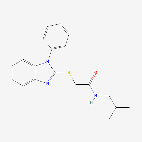 N-(2-methylpropyl)-2-[(1-phenyl-1H-benzimidazol-2-yl)sulfanyl]acetamide