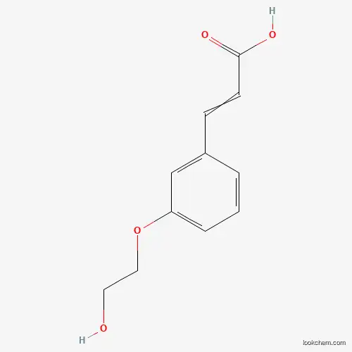 Molecular Structure of 60345-98-4 (3-[3-(2-Hydroxyethoxy)phenyl]prop-2-enoic acid)