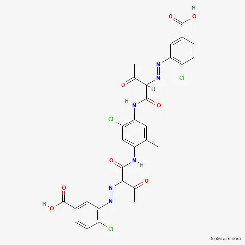 Molecular Structure of 60728-43-0 (1,4-Bis[2-(5-carboxy-2-chlorophenylazo)-1,3-dioxobutylamino]-5-chloro-2-methylbenzene)