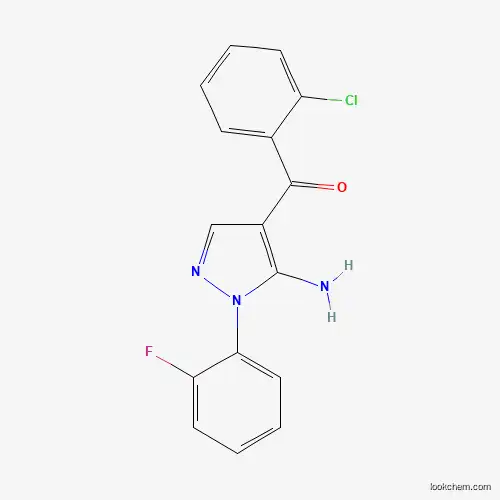(5-AMINO-1-(2-FLUOROPHENYL)-1H-PYRAZOL-4-YL)(2-CHLOROPHENYL)METHANONE