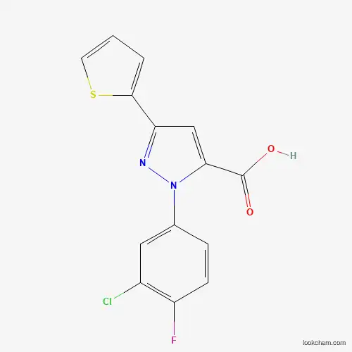 1-(3-CHLORO-4-FLUOROPHENYL)-3-(THIOPHEN-2-YL)-1H-PYRAZOLE-5-CARBOXYLIC ACID