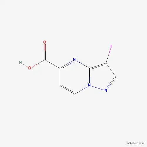 Molecular Structure of 619306-86-4 (3-Iodopyrazolo[1,5-a]pyrimidine-5-carboxylic acid)