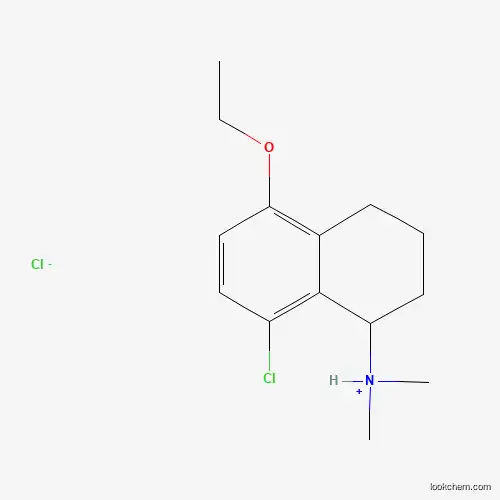 Molecular Structure of 63979-07-7 (1-Naphthylamine, 1,2,3,4-tetrahydro-8-chloro-N,N-dimethyl-5-ethoxy-, hydrochloride)