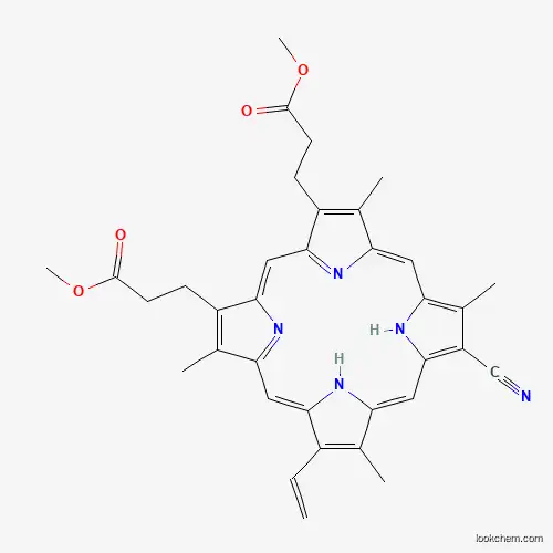 Methyl 3-[8-cyano-13-ethenyl-18-(3-methoxy-3-oxopropyl)-3,7,12,17-tetramethyl-22,23-dihydroporphyrin-2-yl]propanoate