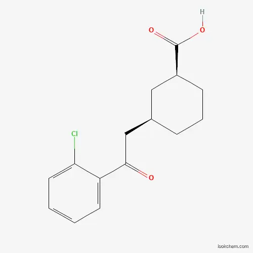 CIS-3-[2-(2-CHLOROPHENYL)-2-OXOETHYL]CYCLOHEXANE-1-CARBOXYLIC ACID