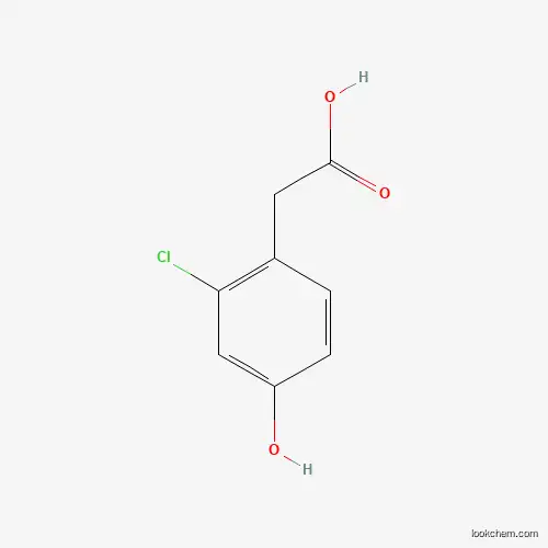 Molecular Structure of 81720-84-5 (2-(2-Chloro-4-hydroxyphenyl)acetic acid)