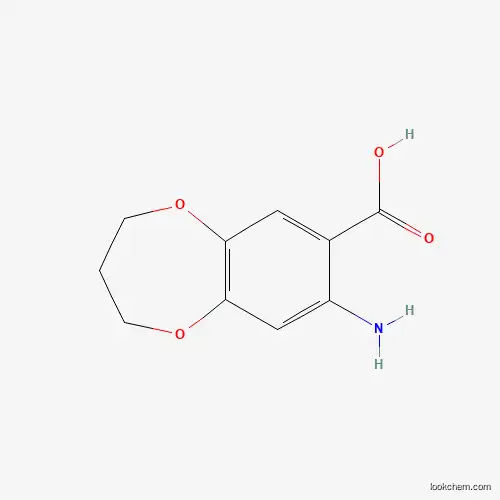 Molecular Structure of 847837-48-3 (8-amino-3,4-dihydro-2H-1,5-benzodioxepine-7-carboxylic acid)