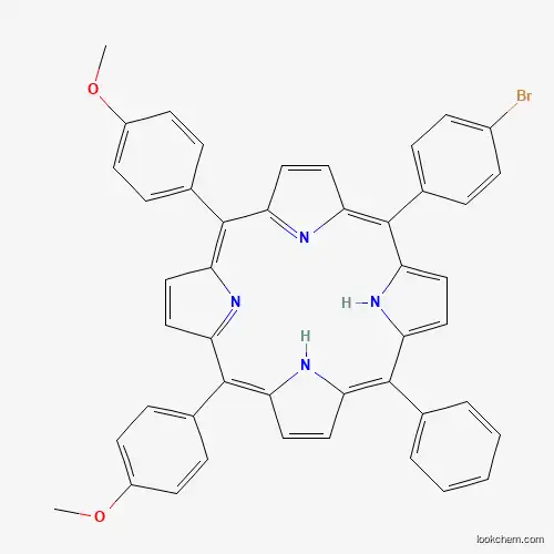 Molecular Structure of 874948-47-7 (5-(4-Bromophenyl)-10,15-bis(4-methoxyphenyl)-20-phenylporphyrin)
