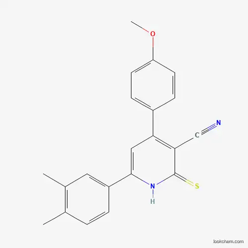 6-(3,4-Dimethylphenyl)-2-mercapto-4-(4-methoxyphenyl)nicotinonitrile