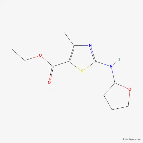 Molecular Structure of 886497-61-6 (Ethyl 4-methyl-2-((tetrahydrofuran-2-yl)amino)thiazole-5-carboxylate)