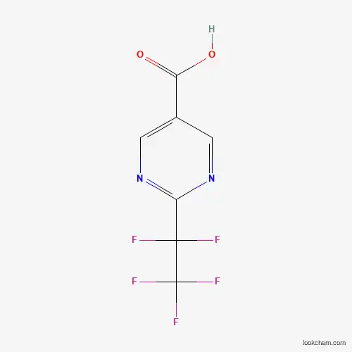 Molecular Structure of 887407-55-8 (2-(Perfluoroethyl)pyrimidine-5-carboxylic acid)