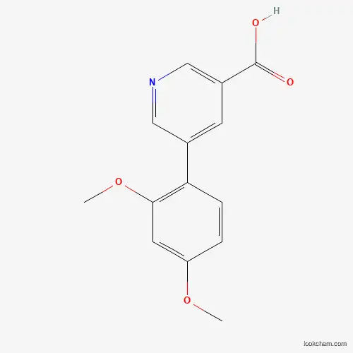 Molecular Structure of 887973-40-2 (5-(2,4-Dimethoxyphenyl)pyridine-3-carboxylic acid)