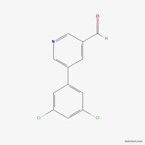 Molecular Structure of 887973-82-2 (5-(3,5-Dichlorophenyl)nicotinaldehyde)