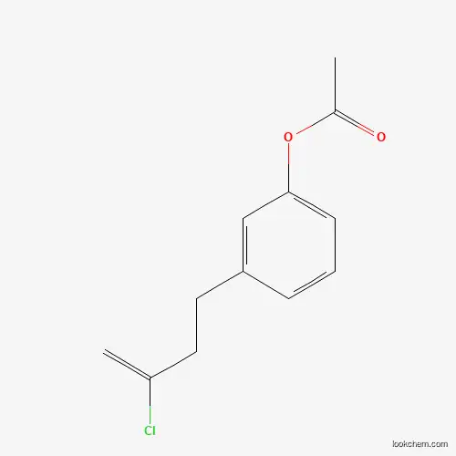 Molecular Structure of 890097-80-0 (4-(3-Acetoxyphenyl)-2-chloro-1-butene)